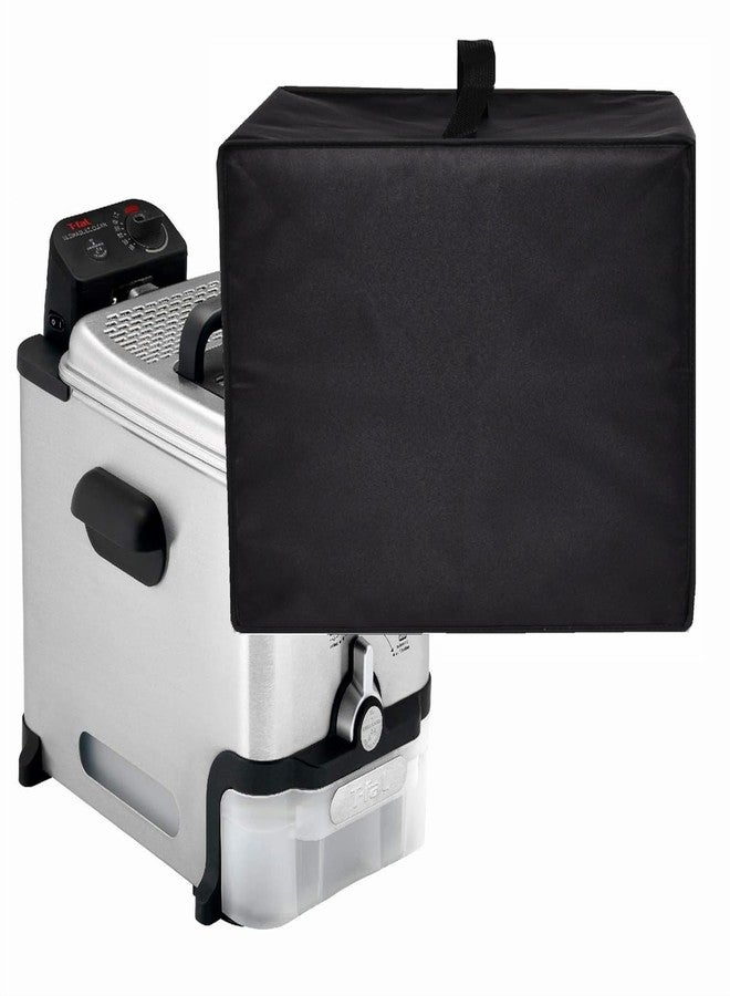 AF-WAN Deep Fryer Cover,Waterproof Heat-resistant,Compatible With T-fal 3.5L Oil Filtration FR702D51 Stainless Steel Deep Fryer(Black) - Image 1